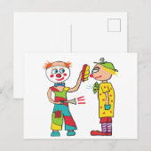 Clowns Briefkaart (Voorkant / Achterkant)