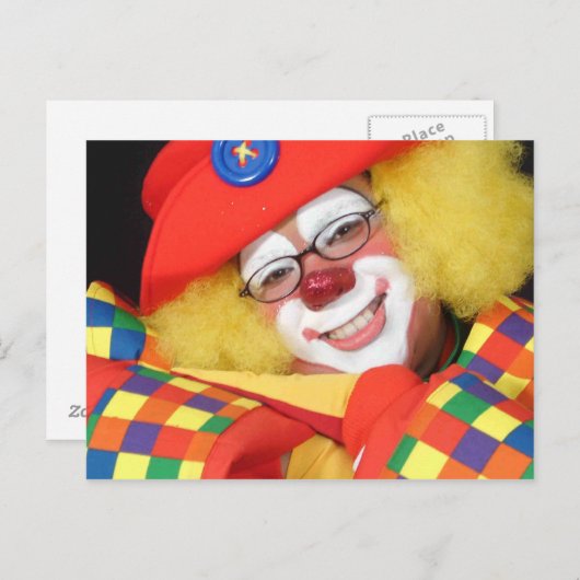 Clowns Briefkaart (Voorkant / Achterkant)