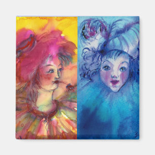 CLOWNS COLLECTIE / Venetiaans Masquebal Magneet