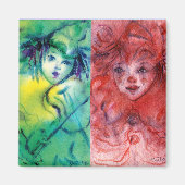 CLOWNS COLLECTIE / Venetiaans Masquebal Magneet (Voorkant)