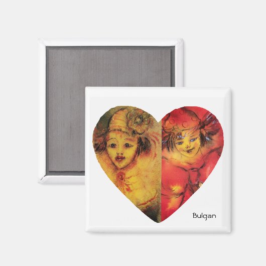 CLOWNS COLLECTIE / Venetiaans Masquebal Magneet (Voorkant / Achterkant)