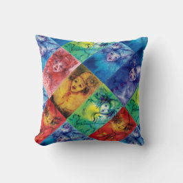 CLOWNS COLLECTIE / Venetiaanse Masquerade Gezichte Kussen