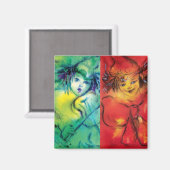 CLOWNS COLLECTIE / Venetian Masquearde Ball Magneet (Voorkant / Achterkant)