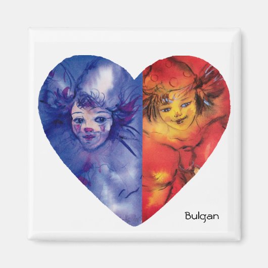 CLOWNS COLLECTIE / Venetian Masquearde Ball Magneet (Voorkant)