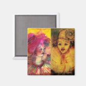 CLOWNS COLLECTIE / Venetian Masquearde Ball Magneet (Voorkant / Achterkant)