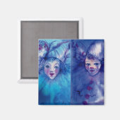 CLOWNS COLLECTIE / Venetian Masquearde Ball Magneet (Voorkant / Achterkant)