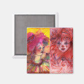 CLOWNS COLLECTIE / Venetian Masquearde Ball Magneet (Voorkant / Achterkant)