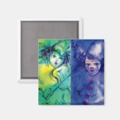 CLOWNS COLLECTIE / Venetian Masquearde Ball Magneet (Voorkant / Achterkant)