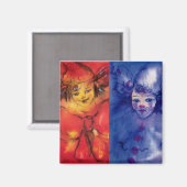 CLOWNS COLLECTIE / Venetian Masquearde Ball Magneet (Voorkant / Achterkant)