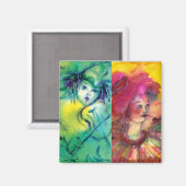 CLOWNS COLLECTIE / Venetian Masquearde Ball Magneet (Voorkant / Achterkant)