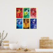 CLOWNS COLLECTIE / Venetian Masquearde Ball Poster (Keuken)