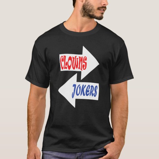 Clowns en okers Retro T-shirt (Voorkant)