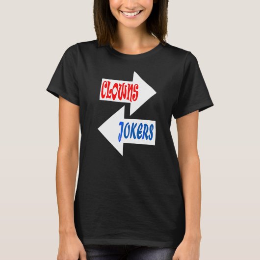 Clowns en okers Retro T-shirt (Voorkant)