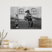  Clowns en paarden Poster (Keuken)