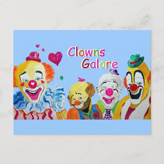 Clowns Galore Briefkaart (Voorkant)