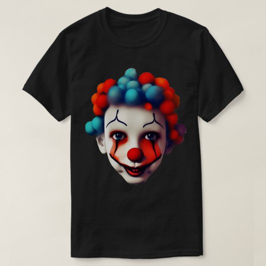 Clowns gezicht t-shirt (Design voorkant)