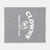 Clowns hebben ook liefde nodig fleece deken (Voorkant (Horizontaal))
