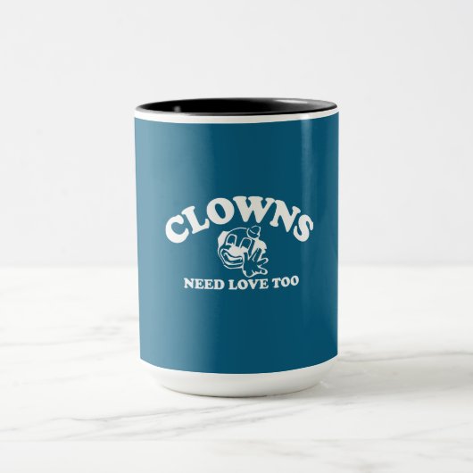Clowns hebben ook liefde nodig mok (Midden)