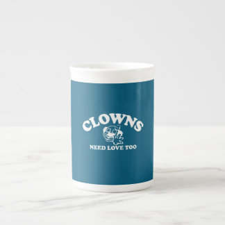 Clowns hebben ook liefde nodig porselein kop