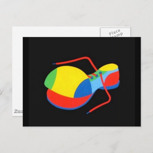 Clown's hoefijzer briefkaart (Voorkant / Achterkant)