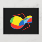 Clown's hoefijzer briefkaart (Voorkant)