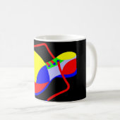 Clown's hoefijzer koffiemok (Voorkant rechts)