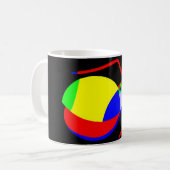 Clown's hoefijzer koffiemok (Voorkant links)