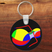 Clown's hoefijzer sleutelhanger (Voorkant)