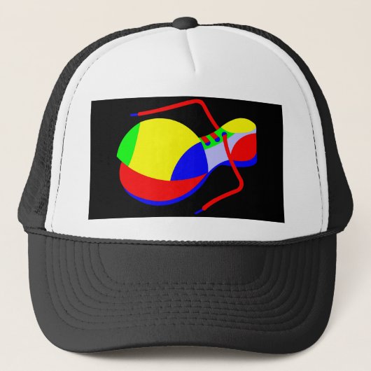 Clown's hoefijzer trucker pet (Voorkant)