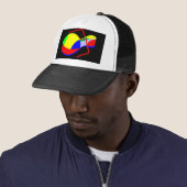 Clown's hoefijzer trucker pet (In situ)