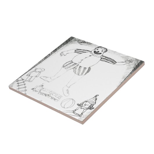 Clowns is er tegeltje (Zijkant)