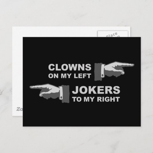 Clowns & Jokers Briefkaart (Voorkant / Achterkant)