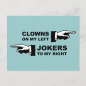 Clowns & Jokers Humor Briefkaart (Voorkant)
