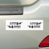 Clowns & Jokers Humor Bumpersticker (Op auto)