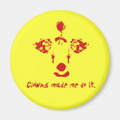 Clowns liet me het doen magneet (Voorkant)