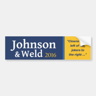 Clowns links van mij, grappen rechts... bumpersticker