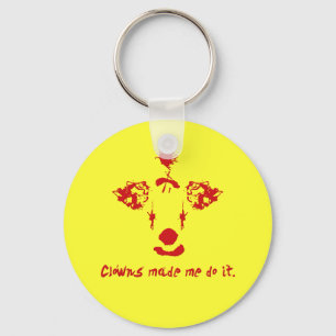 Clowns maakte me het doen sleutelhanger