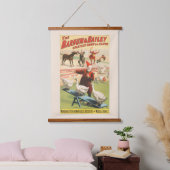 Clowns met optredende ganzen, hanen en ezels. hangend wandkleed (Slaapkamer)