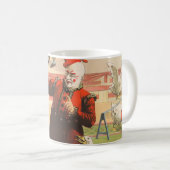 Clowns met optredende ganzen, hanen en ezels. koffiemok (Voorkant rechts)