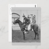 Clowns op een paard, 1915 briefkaart (Voorkant / Achterkant)