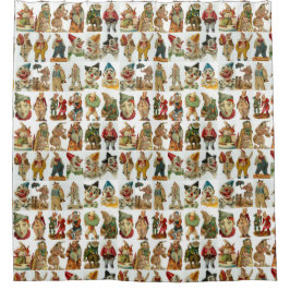  clowns op wit douchegordijn