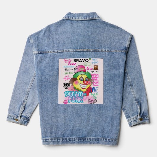 CLOWNS REMEMBER DENIM JACKET (Achterkant)