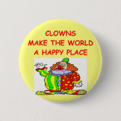 clowns ronde button 5,7 cm (Voorkant)