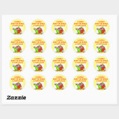 clowns ronde sticker (Vel)