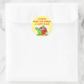 clowns ronde sticker (Tas)