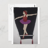 Clowns-Tight Rope Walker Briefkaart (Voorkant / Achterkant)