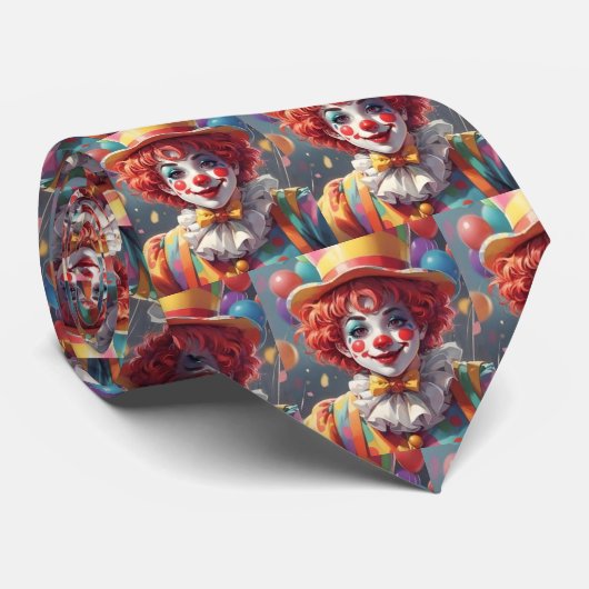 Clowns Verjaardagsfeest Viering Stropdas (Opgerold)