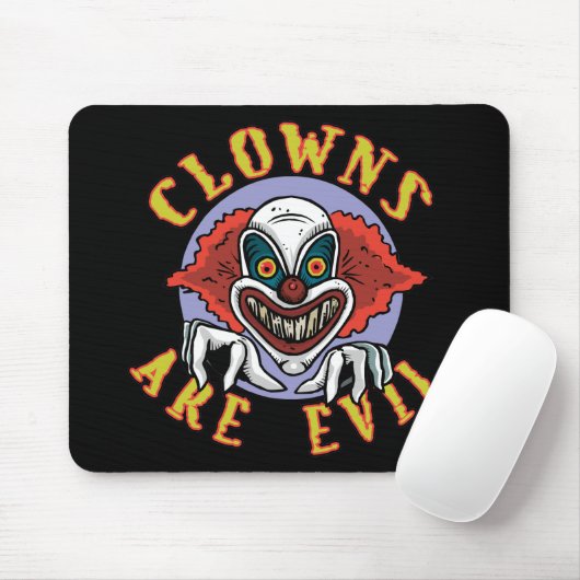 Clowns zijn Evil Mousepad Muismat (Met muis)