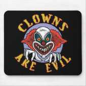Clowns zijn Evil Mousepad Muismat (Voorkant)