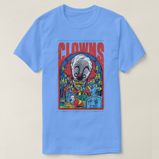 Clowns zijn geen grappige 'Halloween' engerangschi T-shirt (Design voorkant)